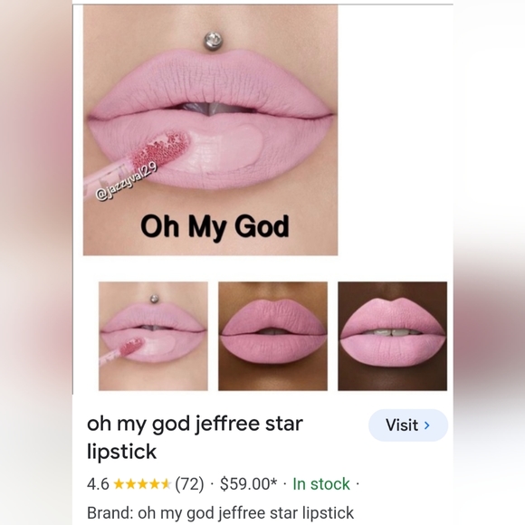 NIB!🔥🩷 "OH MY GOD" Jeffree Star Sold Out!🩷Velour Liquid Lipstick - Picture 6 of 8